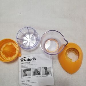 Trudeau Orange and Clear Citrus Juicer